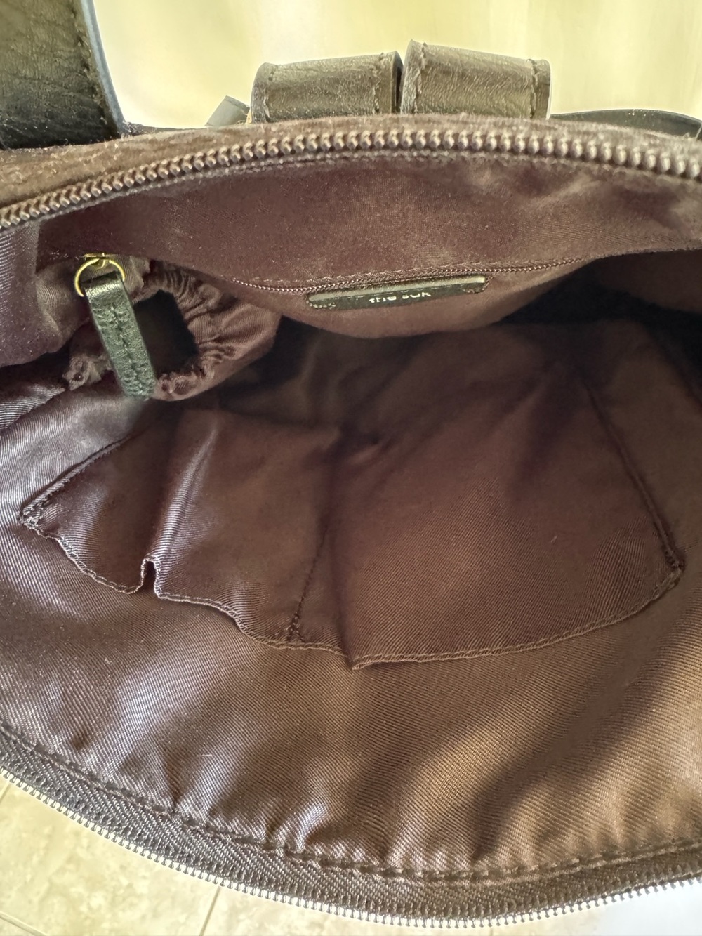 The Sak Olvera Metro Black Textured Backpack with Gold Accents NWOT - Picture 6 of 7